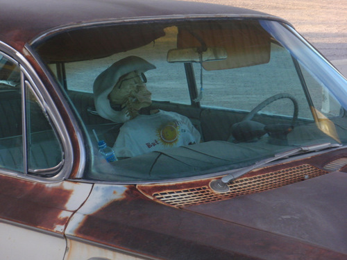 parked in the parking lot a long time.